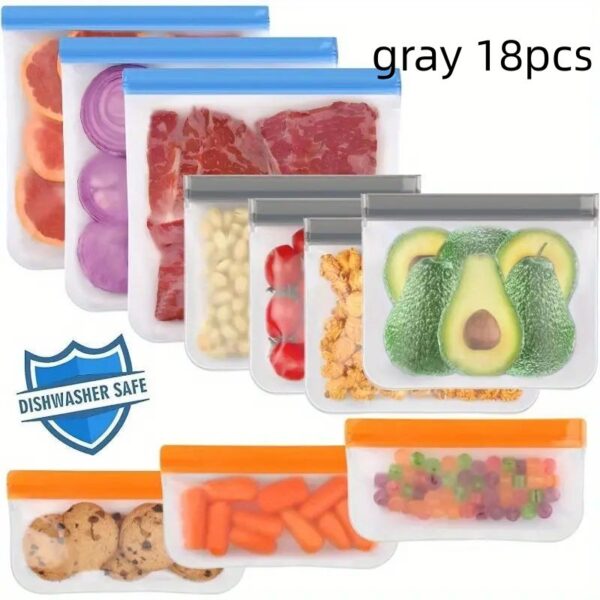 PEVA Refrigerator Split Storage Grocery Bag