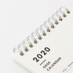 Simple Mini Desk Colorful Calendar 2020