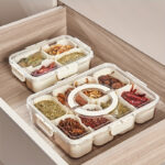 NNETM 8-in-1 White Clear Food Storage Container with Lid