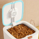 NNETM Airtight Pet Food Storage Container Flip-Top Lid