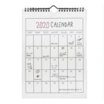 2020 Wall Calendar 365 days Desk Calendar