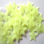 Kids Bedroom Fluorescent Glow In The Dark Stars Wall Stickers
