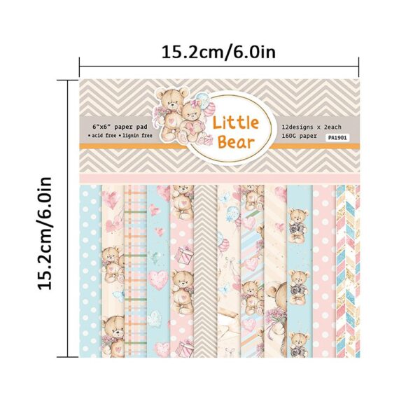6 Inch DIY Scrapbooking Craft Art Background Paper