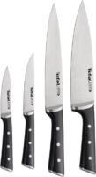 Tefal ice force k2324s74 - knife set - 4-piece - paring knife, chef's knife, kitchen knife and carving knife - stainless steel - dishwasher safe