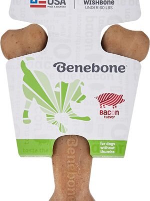 Benebone Wishbone Durable Dog Chew Toy for Aggressive Chewers