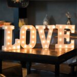 Alphabet Letter LED Lights Lamp Decoration