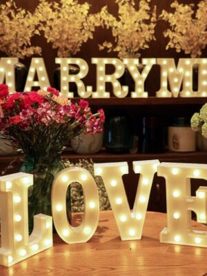 Alphabet Letter LED Lights Lamp Decoration