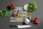 Llama Glass Cutting Board