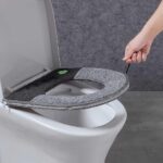 Winter Plush Soft Toilet Seat Cover With Handle