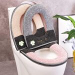 Winter Plush Soft Toilet Seat Cover With Handle