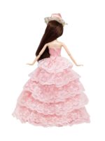 Inch Doll's Full Dress Five Layers Lace Strapless Dress And Hat Romantic Clothing