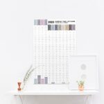 2020 365 days Paper Wall Calendar Daily Planner