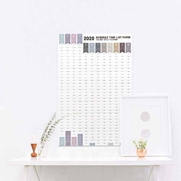 2020 365 days Paper Wall Calendar Daily Planner