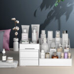 Large Capacity Cosmetic Storage Box with Drawer Organizer