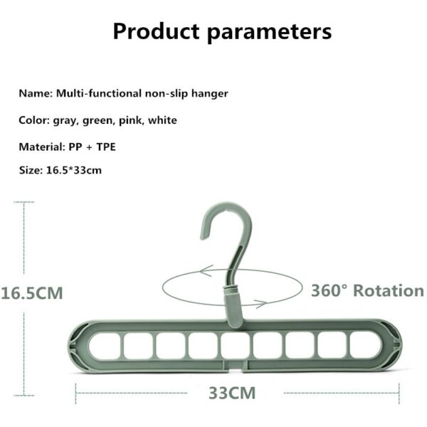 Multi-port Plastic Clothes Hanger