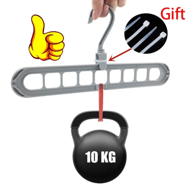 Multi-port Plastic Clothes Hanger