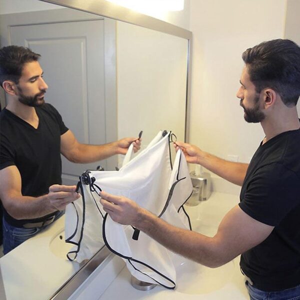 Beard Shave Apron Bib Trimmer Razor Holder