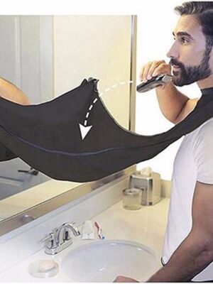 Beard Shave Apron Bib Trimmer Razor Holder