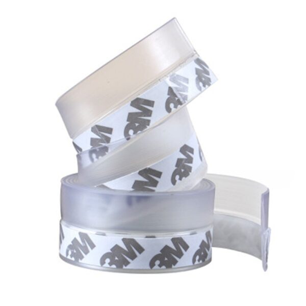 Floor Stickers Transparent Windproof Silicone Sealing Strip Bar