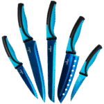 Kitchen Knife Set - Titanium Coated Blades