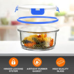 24-Piece Glass Food Storage Container Bakeware Set with Snap Locking Lids