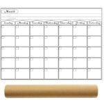 Magnetic Dry Erase Monthly Planner Calendar