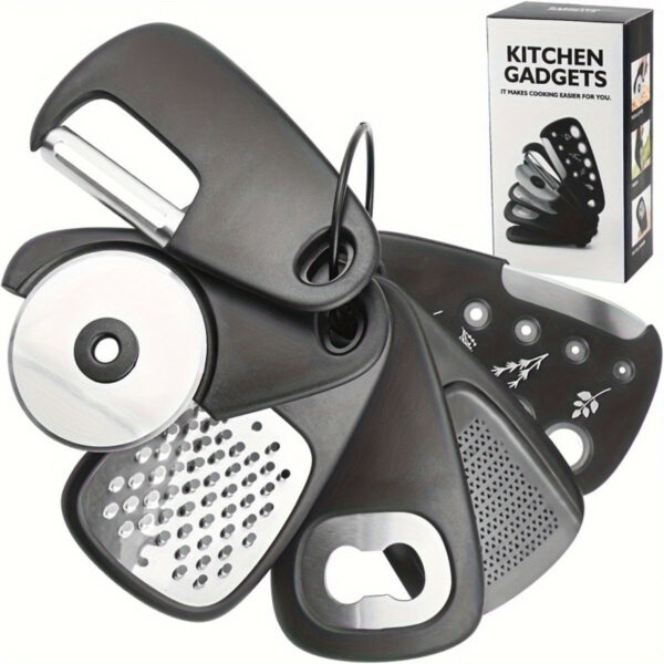 Kitchen Gadget Set Stainless Steel for RV & Camping (6pcs)