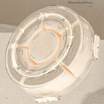 Round Plastic Food Storage Organizer with Lid